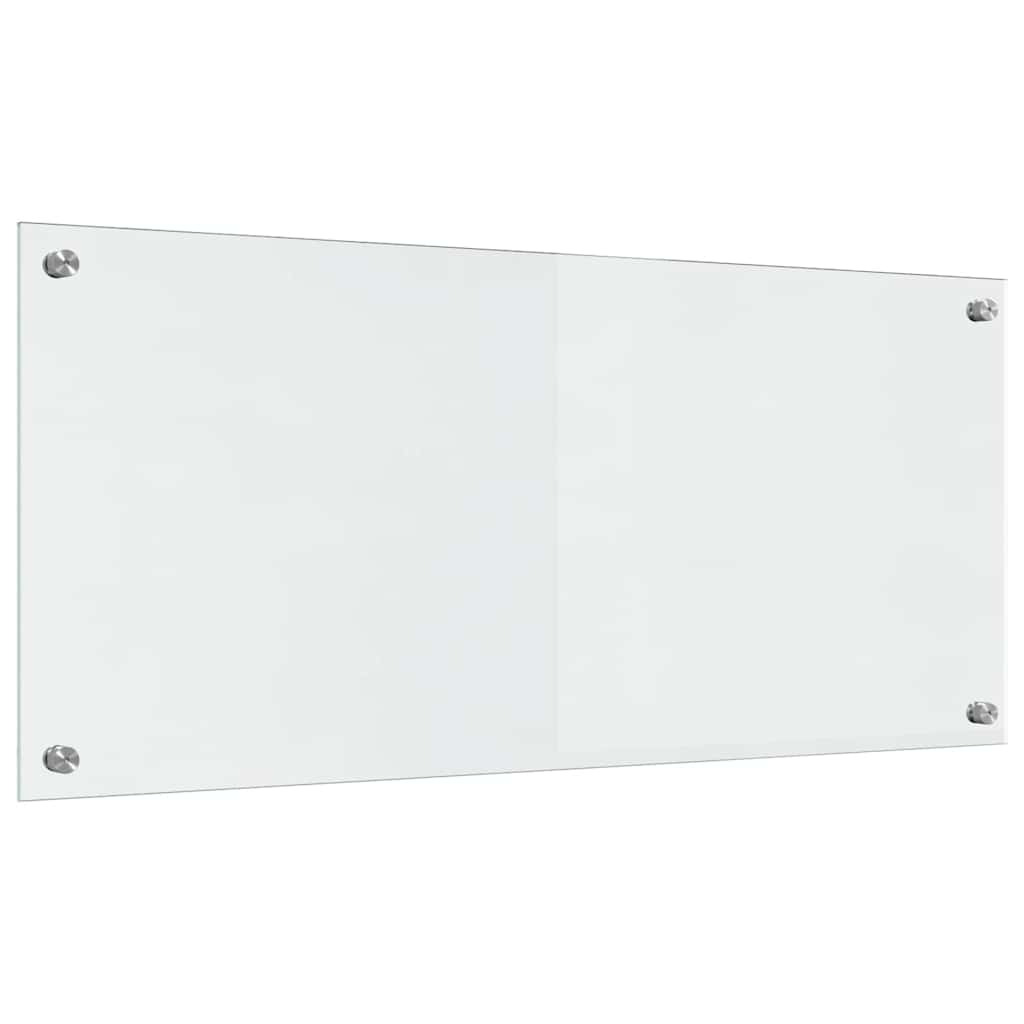 Kitchen Backsplash 2 pcs Transparent 90 x 40 cm Tempered Glass