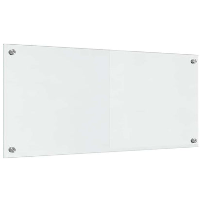 Kitchen Backsplash 2 pcs Transparent 90 x 40 cm Tempered Glass