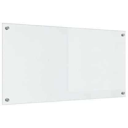 Kitchen Backsplash 2 pcs Transparent 100 x 50 cm Tempered Glass
