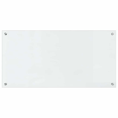 Kitchen Backsplash 2 pcs Transparent 100 x 50 cm Tempered Glass