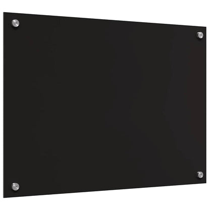 Kitchen Backsplash 2 pcs Black 70 x 50 cm Tempered Glass