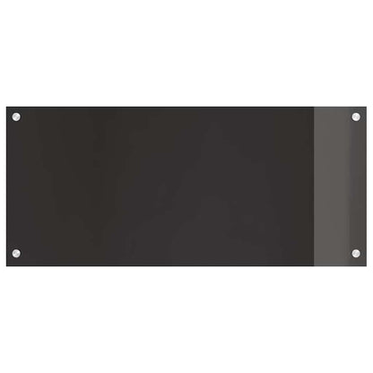 Kitchen Backsplash 2 pcs Black 90 x 40 cm Tempered Glass