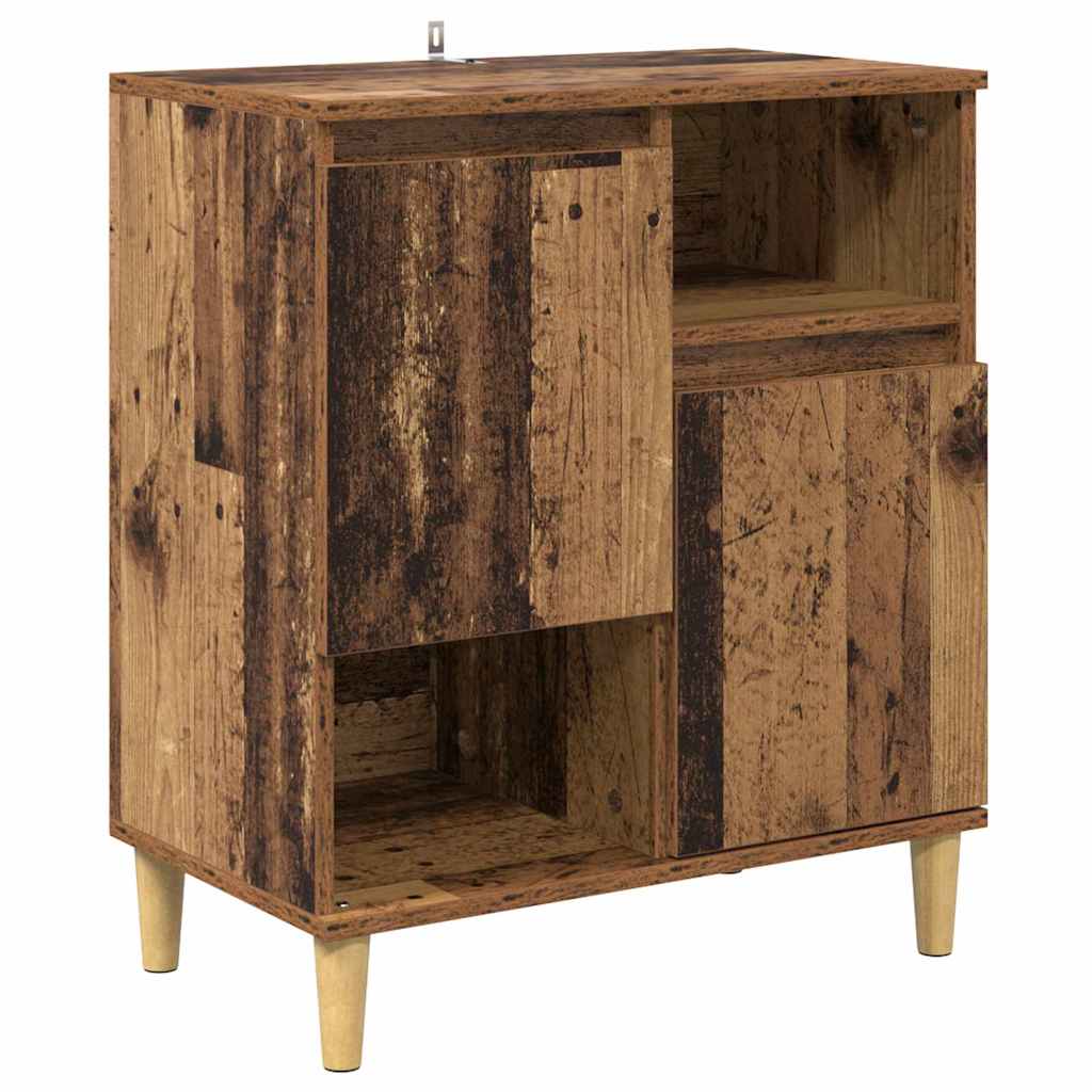 Sideboards 2 pcs Old Wood 60 x 35 x 70 cm Engineered Wood