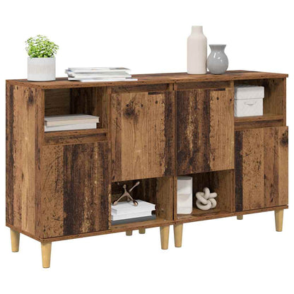 Sideboards 2 pcs Old Wood 60 x 35 x 70 cm Engineered Wood