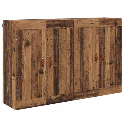 Wall-mounted Cabinet 2 pcs Old Wood 69.5 x 34 x 90 cm