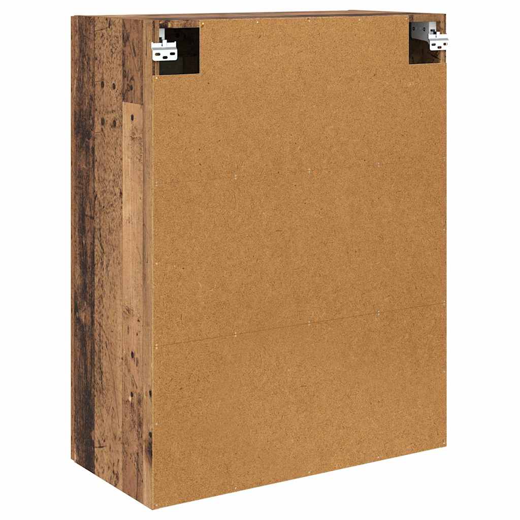 Wall-mounted Cabinet 2 pcs Old Wood 69.5 x 34 x 90 cm