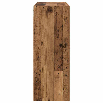 Wall-mounted Cabinet 2 pcs Old Wood 69.5 x 34 x 90 cm