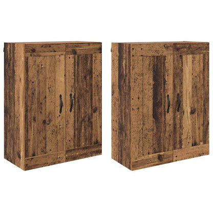 Wall-mounted Cabinet 2 pcs Old Wood 69.5 x 34 x 90 cm