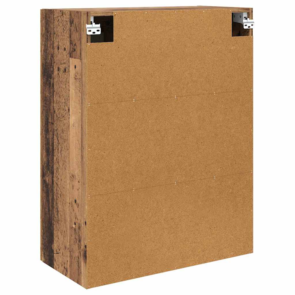 Wall-mounted Cabinet 2 pcs Old Wood 69.5 x 34 x 90 cm