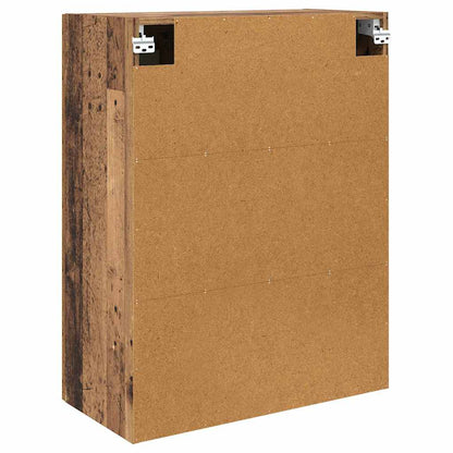 Wall-mounted Cabinet 2 pcs Old Wood 69.5 x 34 x 90 cm