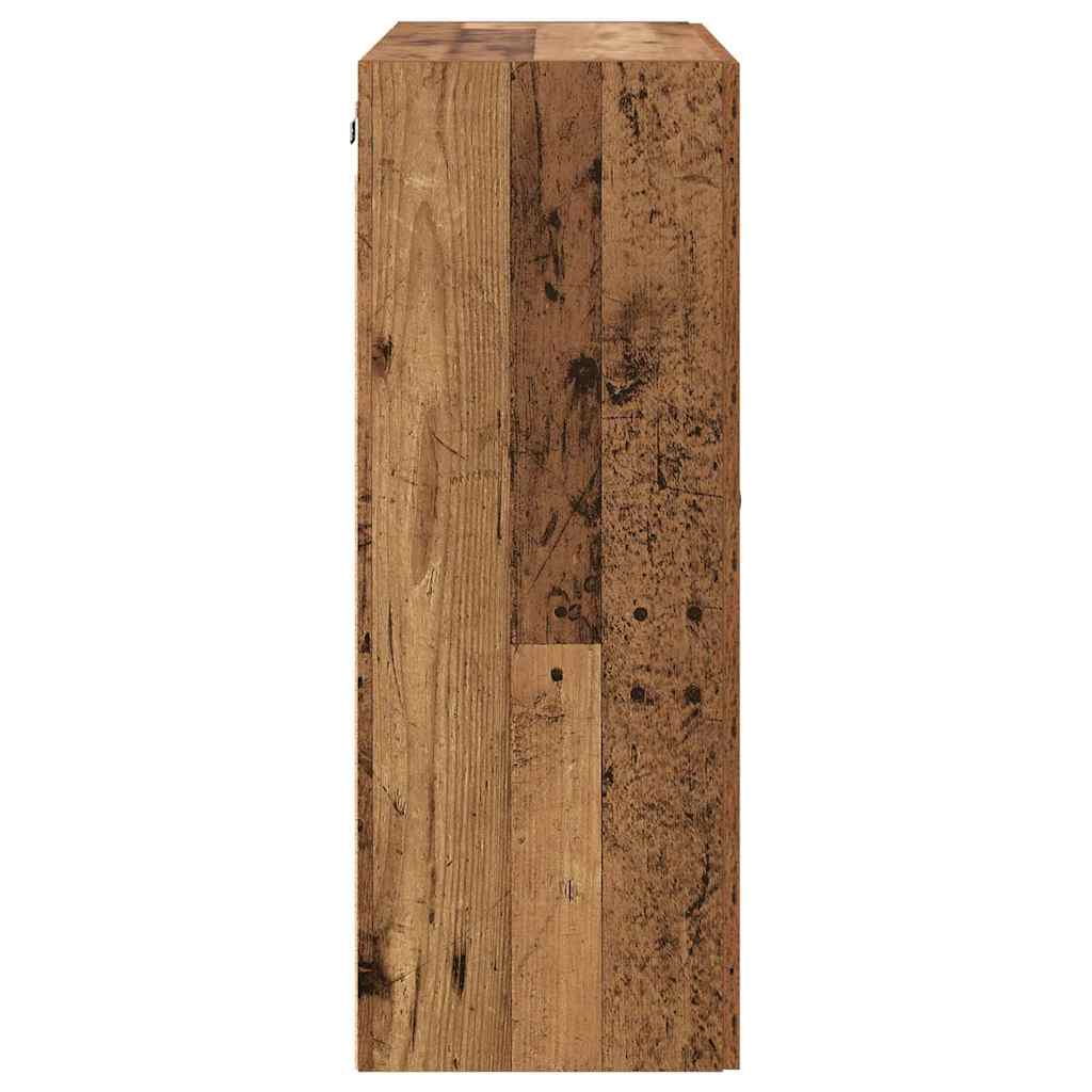Wall-mounted Cabinet 2 pcs Old Wood 69.5 x 34 x 90 cm