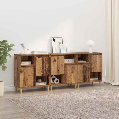 Sideboards 3 pcs Old Wood 60 x 35 x 70 cm Engineered Wood