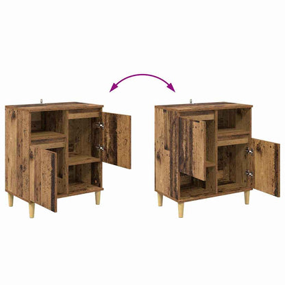 Sideboards 3 pcs Old Wood 60 x 35 x 70 cm Engineered Wood