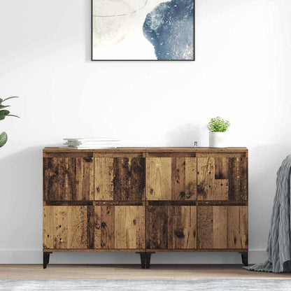 Sideboards 2 pcs Old Wood 60 x 35 x 70 cm Engineered Wood