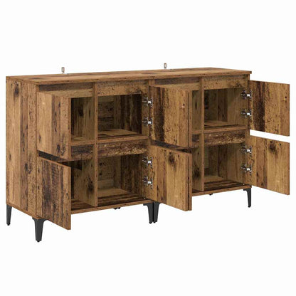 Sideboards 2 pcs Old Wood 60 x 35 x 70 cm Engineered Wood