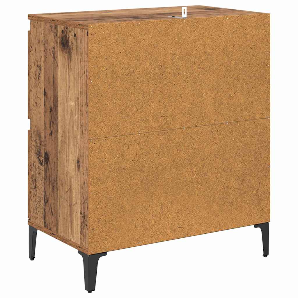 Sideboards 2 pcs Old Wood 60 x 35 x 70 cm Engineered Wood