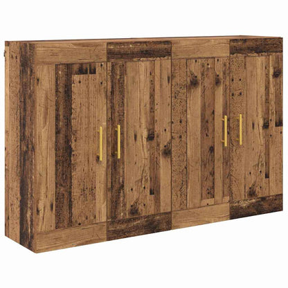 Wall-mounted Cabinet 2 pcs Old Wood 69.5 x 34 x 90 cm