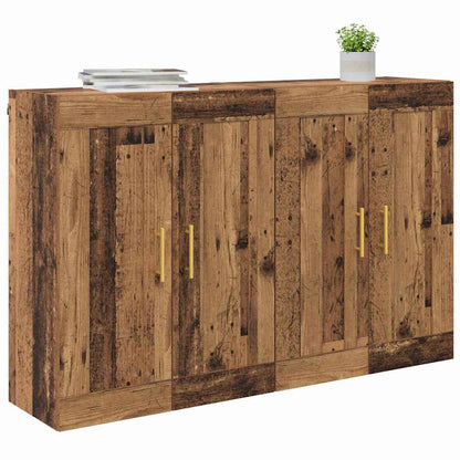 Wall-mounted Cabinet 2 pcs Old Wood 69.5 x 34 x 90 cm