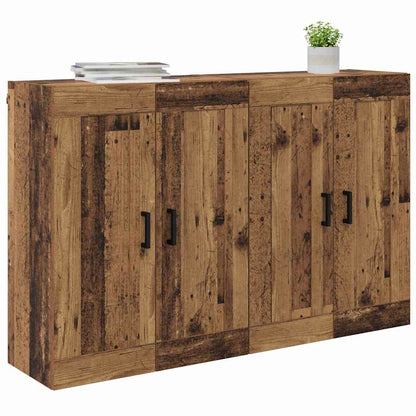 Wall-mounted Cabinet 2 pcs Old Wood 69.5 x 34 x 90 cm