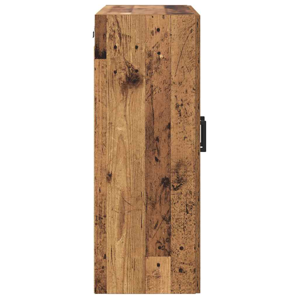 Wall-mounted Cabinet 2 pcs Old Wood 69.5 x 34 x 90 cm