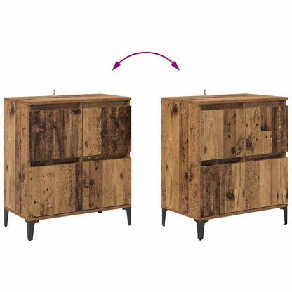 Sideboards 3 pcs Old Wood 60 x 35 x 70 cm Engineered Wood