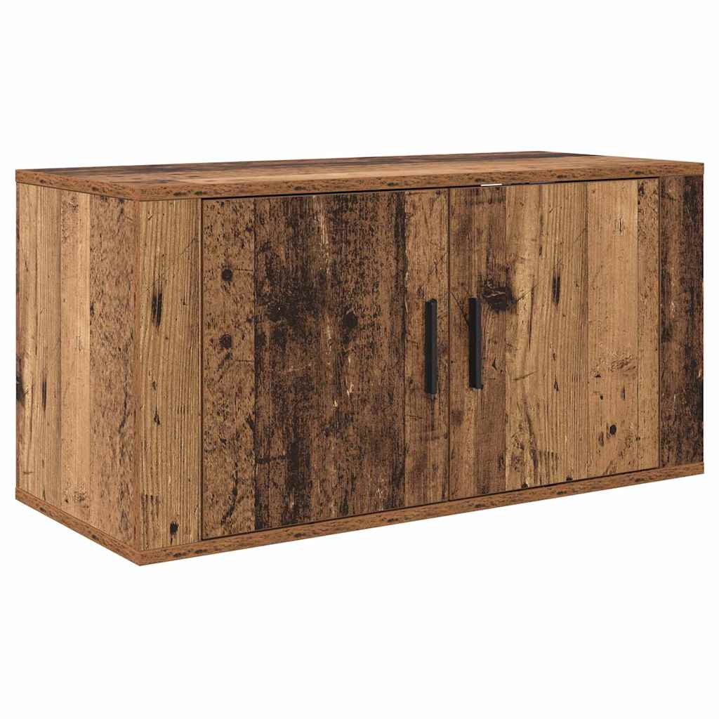 Wall-mounted TV Cabinet Set 3 pcs Old Wood 80 x 34.5 x 40 cm
