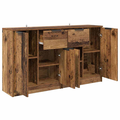 Sideboards 2 pcs Old Wood 60 x 30 x 70 cm Engineered Wood