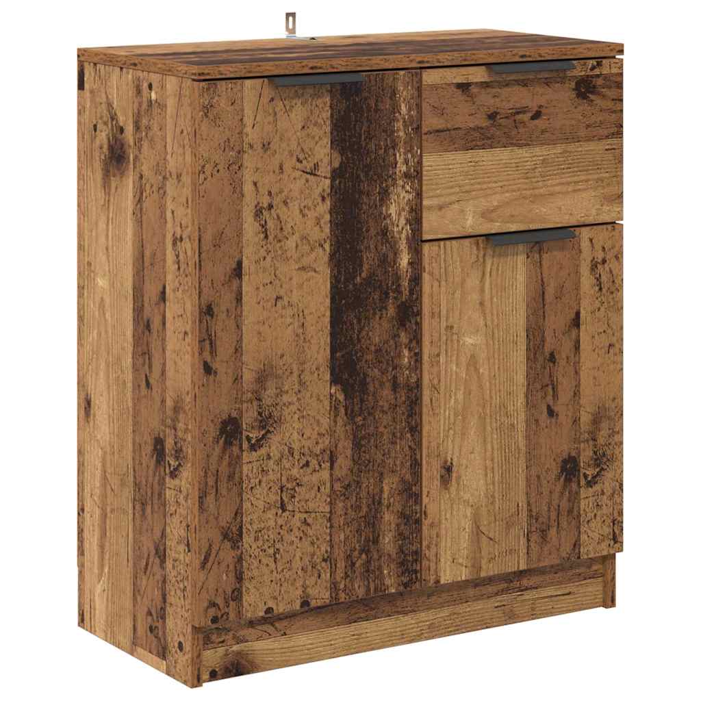Sideboards 2 pcs Old Wood 60 x 30 x 70 cm Engineered Wood