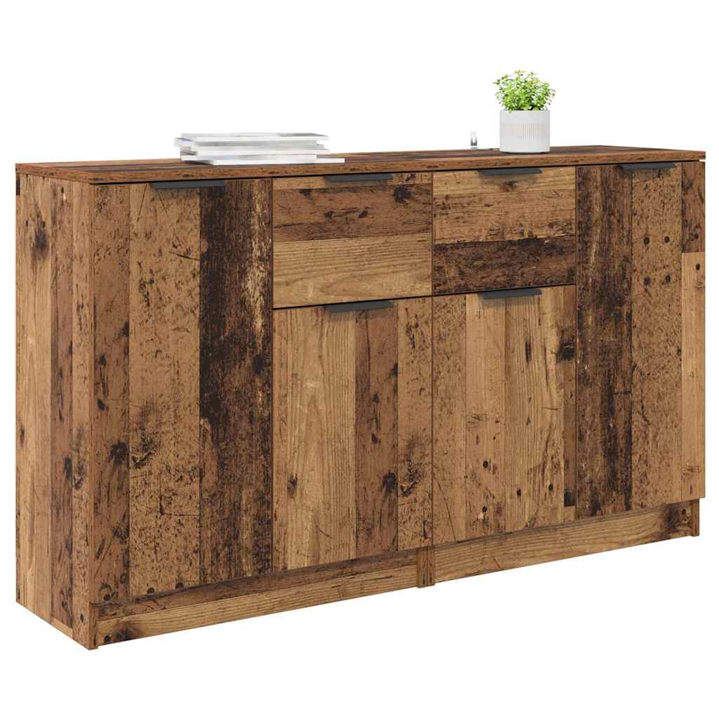 Sideboards 2 pcs Old Wood 60 x 30 x 70 cm Engineered Wood