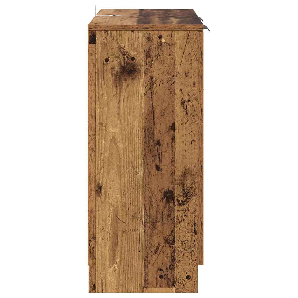 Sideboards 2 pcs Old Wood 60 x 30 x 70 cm Engineered Wood