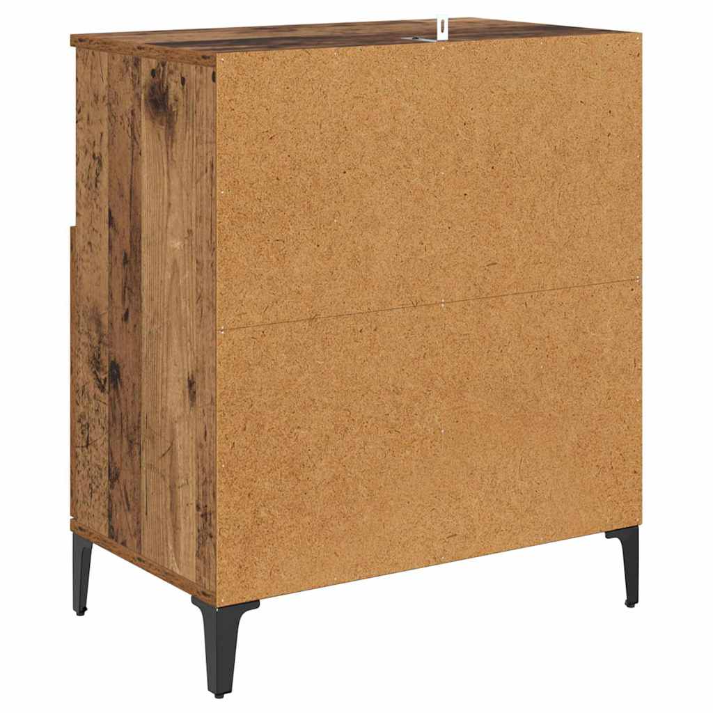 Sideboards 2 pcs Old Wood 60 x 35 x 70 cm Engineered Wood