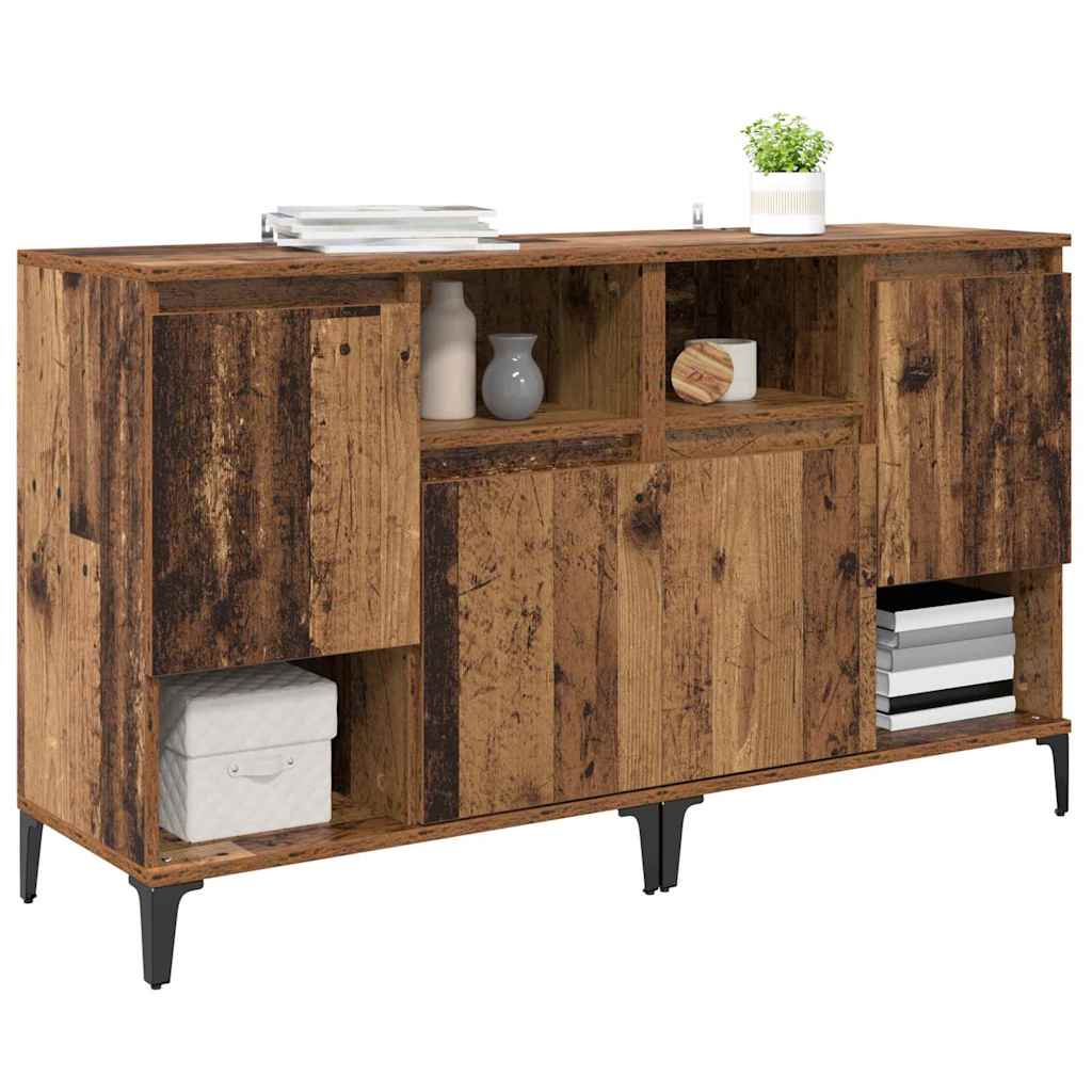 Sideboards 2 pcs Old Wood 60 x 35 x 70 cm Engineered Wood