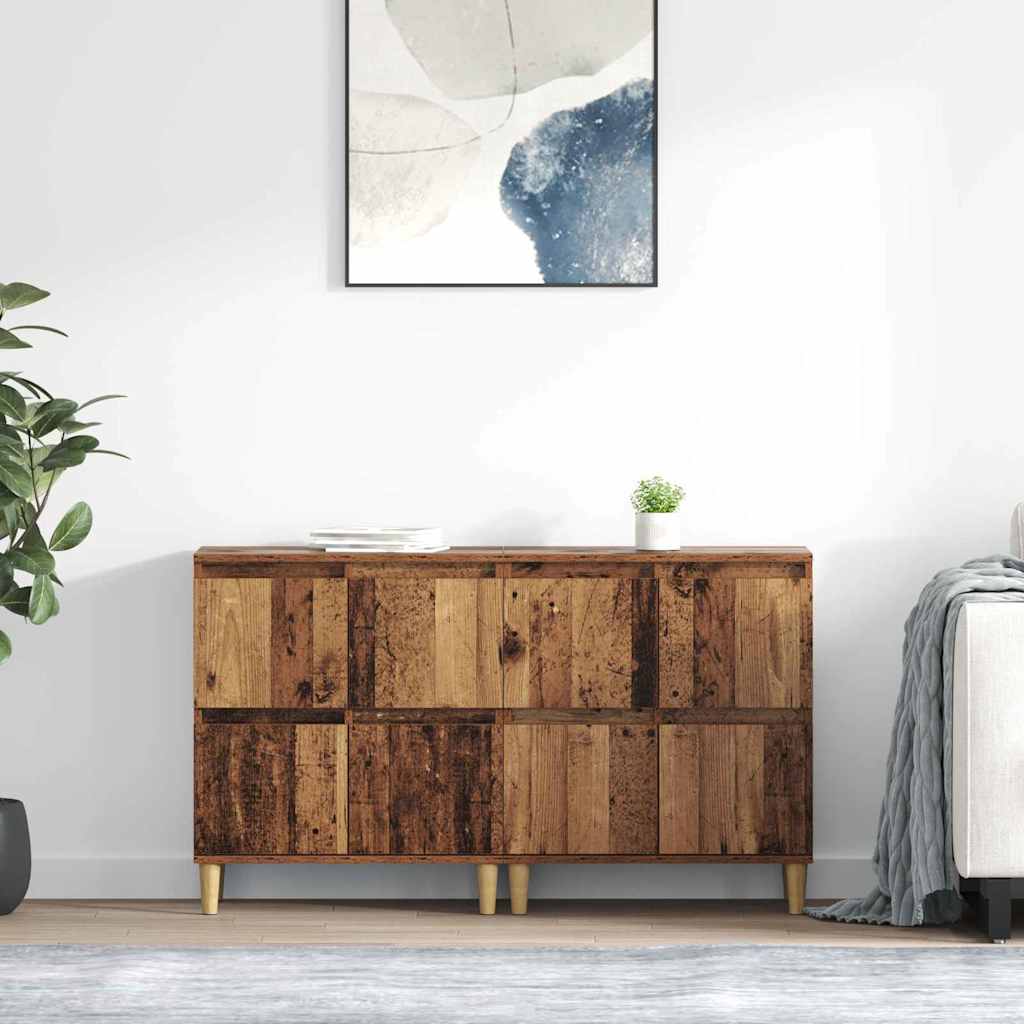 Sideboards 2 pcs Old Wood 60 x 35 x 70 cm Engineered Wood