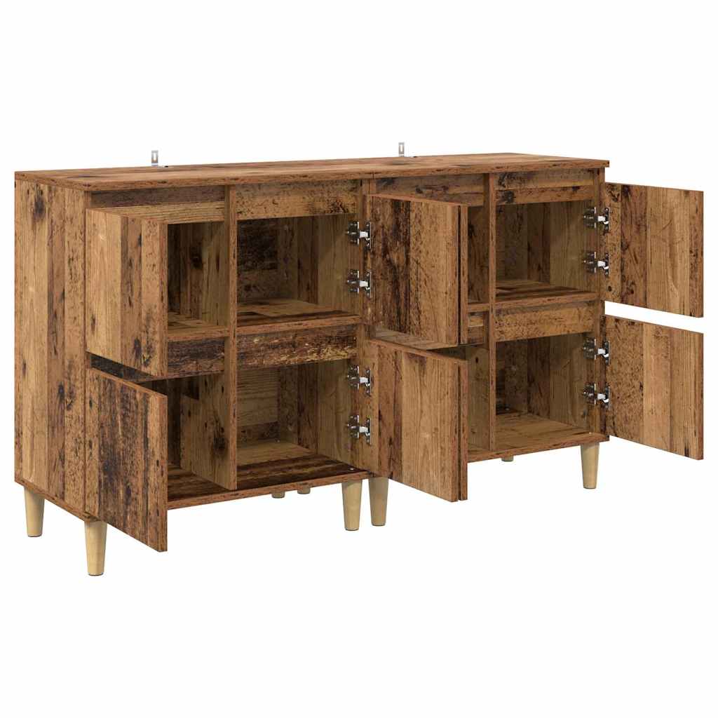 Sideboards 2 pcs Old Wood 60 x 35 x 70 cm Engineered Wood