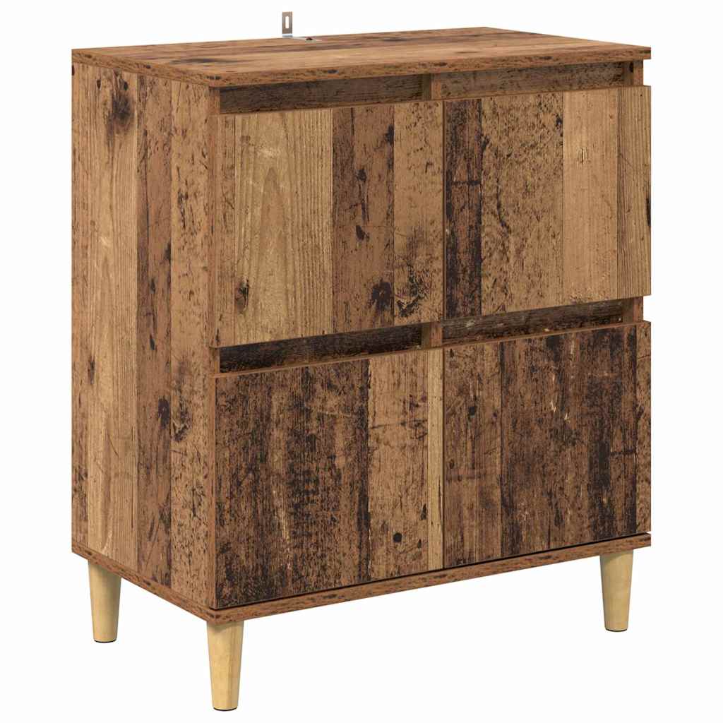 Sideboards 2 pcs Old Wood 60 x 35 x 70 cm Engineered Wood