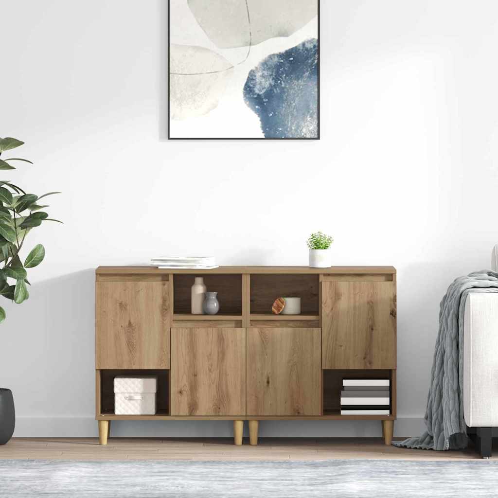 Sideboards 2 pcs Artisan Oak 60 x 35 x 70 cm Engineered Wood