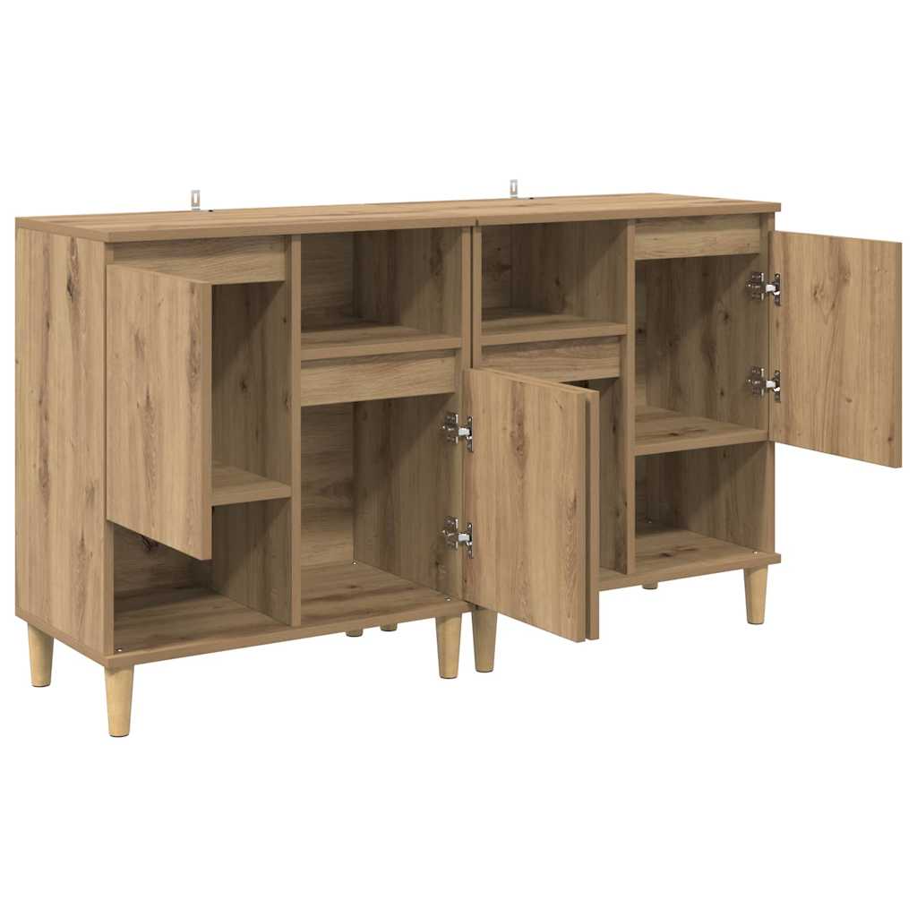 Sideboards 2 pcs Artisan Oak 60 x 35 x 70 cm Engineered Wood