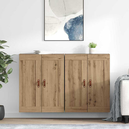 Wall-mounted Cabinet 2 pcs Artisan Oak 69.5 x 34 x 90 cm
