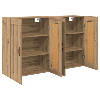 Wall-mounted Cabinet 2 pcs Artisan Oak 69.5 x 34 x 90 cm