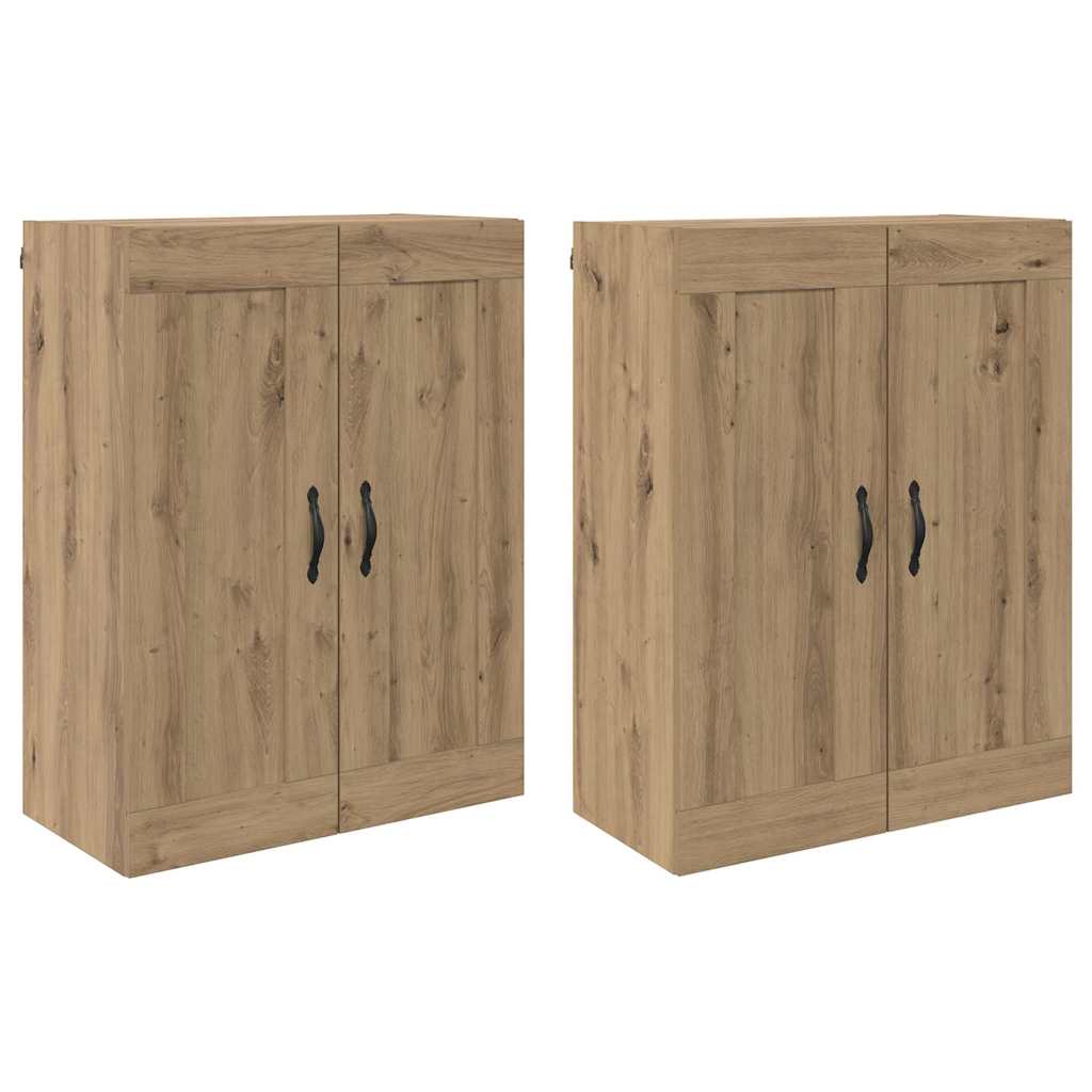 Wall-mounted Cabinet 2 pcs Artisan Oak 69.5 x 34 x 90 cm