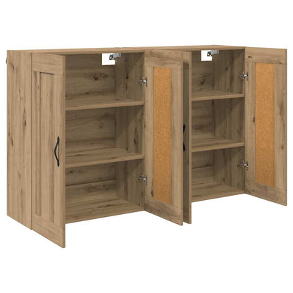 Wall-mounted Cabinet 2 pcs Artisan Oak 69.5 x 34 x 90 cm