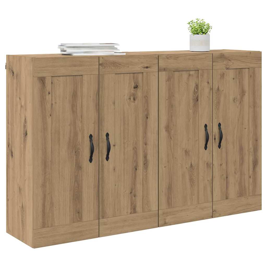 Wall-mounted Cabinet 2 pcs Artisan Oak 69.5 x 34 x 90 cm