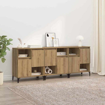 Sideboards 3 pcs Artisan Oak 60 x 35 x 70 cm Engineered Wood