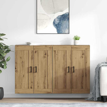 Wall-mounted Cabinet 2 pcs Artisan Oak 69.5 x 34 x 90 cm