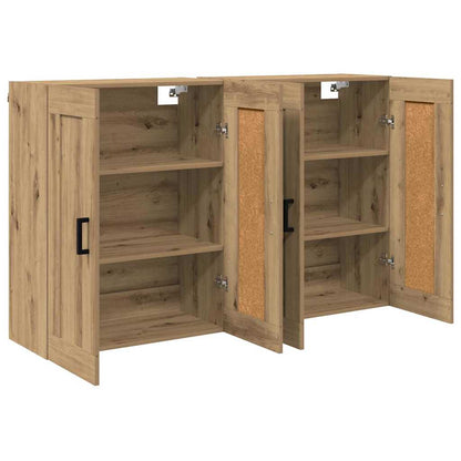Wall-mounted Cabinet 2 pcs Artisan Oak 69.5 x 34 x 90 cm