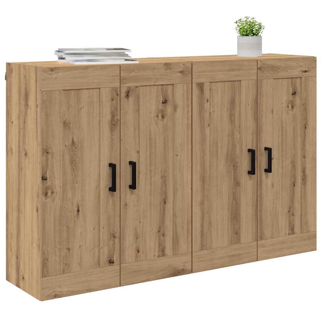 Wall-mounted Cabinet 2 pcs Artisan Oak 69.5 x 34 x 90 cm