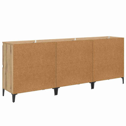 Sideboards 3 pcs Artisan Oak 60 x 35 x 70 cm Engineered Wood
