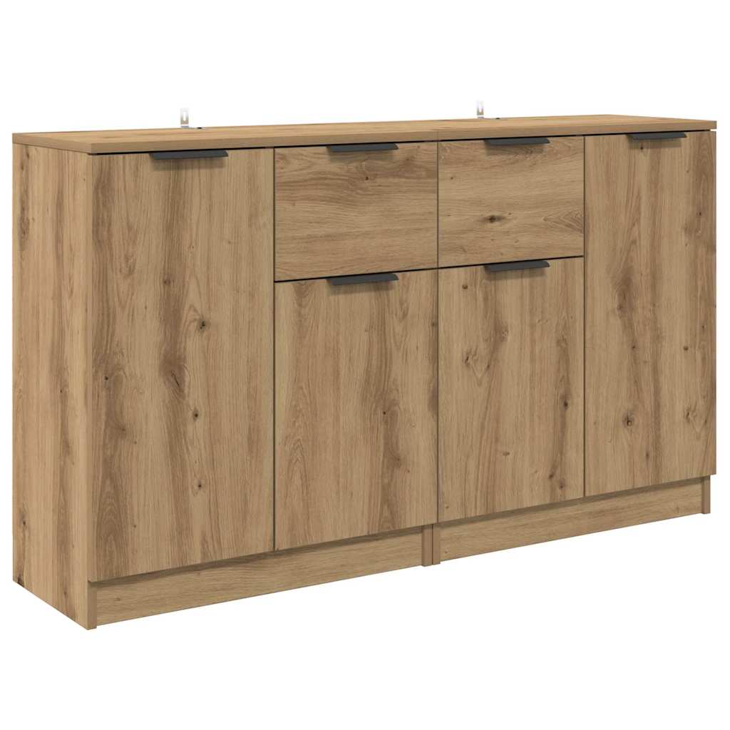 Sideboards 2 pcs Artisan Oak 60 x 30 x 70 cm Engineered Wood