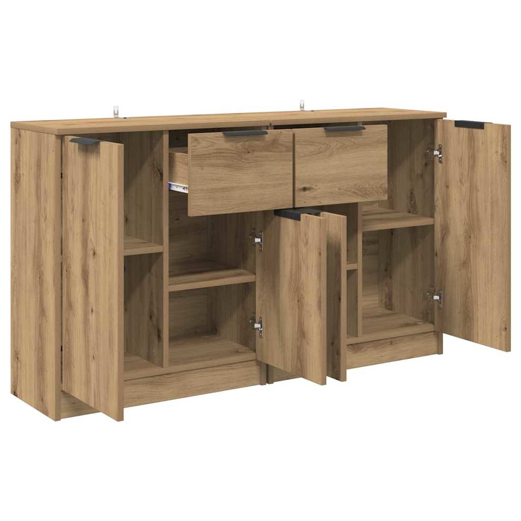 Sideboards 2 pcs Artisan Oak 60 x 30 x 70 cm Engineered Wood