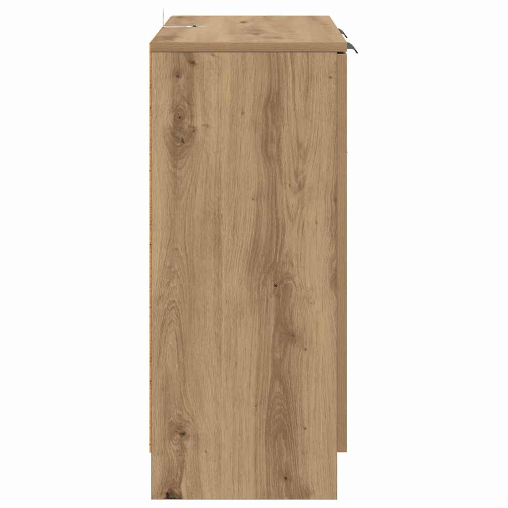 Sideboards 2 pcs Artisan Oak 60 x 30 x 70 cm Engineered Wood